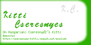 kitti cseresnyes business card